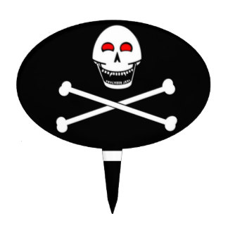 Jolly Roger Cake Toppers, Jolly Roger Cake Picks & Decorations