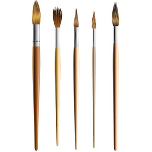 Paintbrushes. Vector Illustration (.eps) | Download Free Ico ...