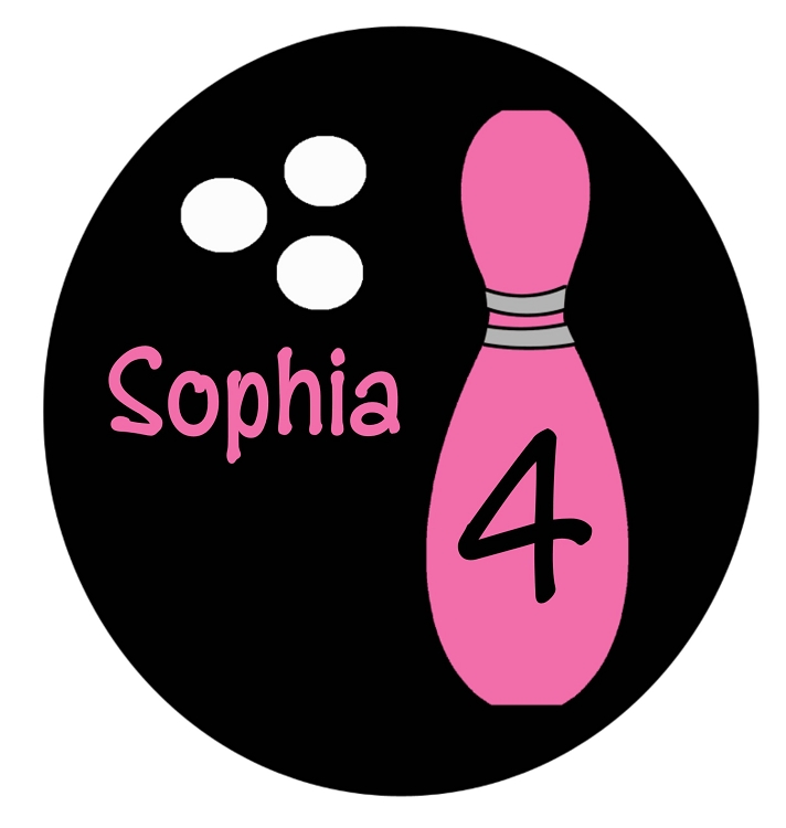Personalized Bowling T-Shirt Birthday Party Girls