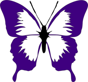 Purple Butterfly Border Clipart - Free Clipart Images