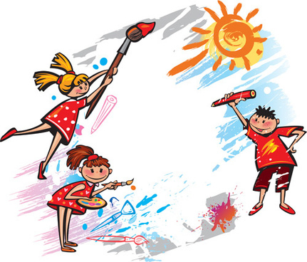 Cute kids border design free vector download (10,606 Free vector ...