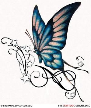 Tribal Butterfly Tattoo | Tribal ...