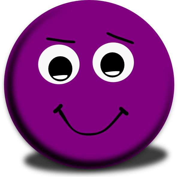 Purple Smiley Face Clipart