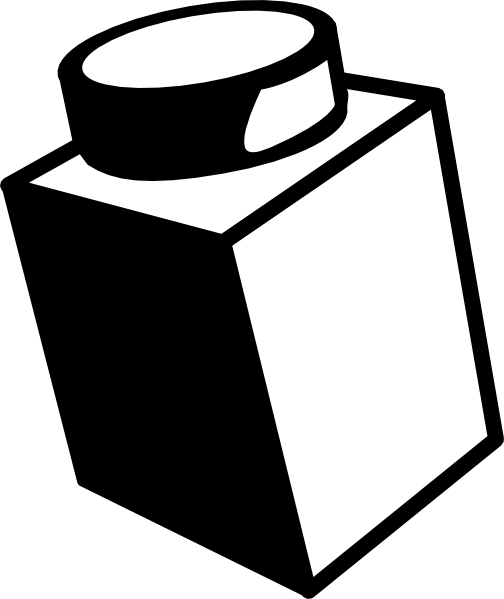 Lego Head Clipart Black And White