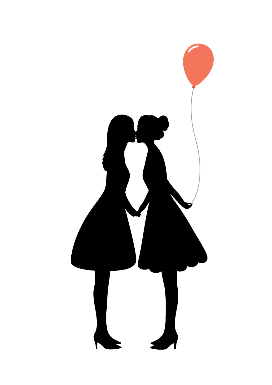 Female Birthday Silhouette Card - 02 - Compatible Cards