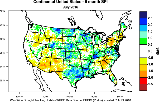 Drought - July 2016 | State of the Climate | National Centers for ...