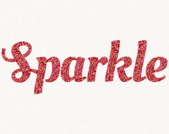 Glitter Word Art — Crafthubs