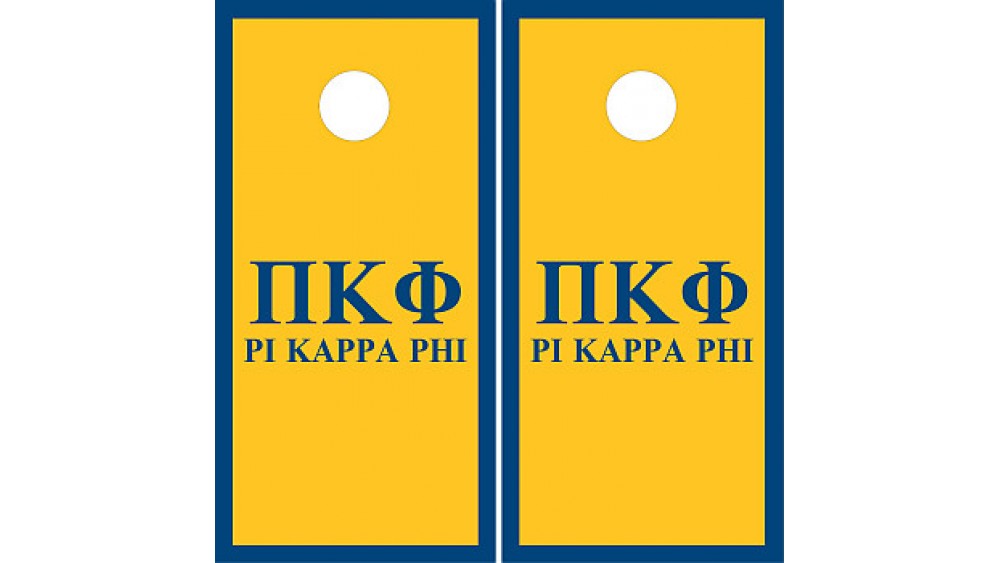 Pi Kappa Phi Cornhole Boards with Bags