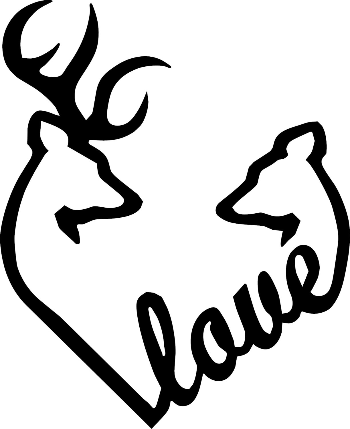 Buck And Doe Clipart