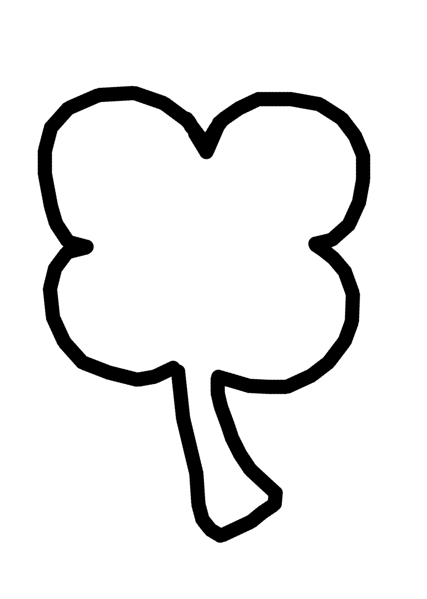 Basic Clover Outline Free Stock Photo - Public Domain Pictures