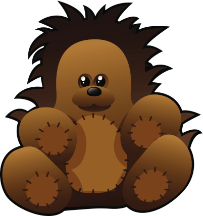 Cartoon Of The Cute Hedgehog Clip Art, Vector Images ...