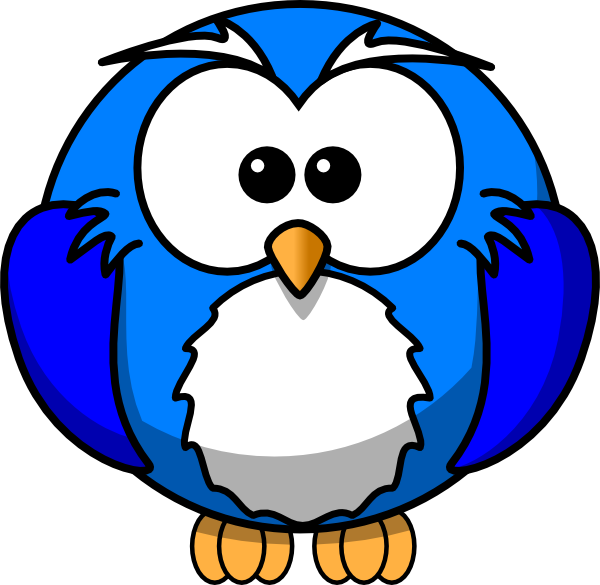 Blue Owl And A Pink Sitting Together On Tree Branch With ...