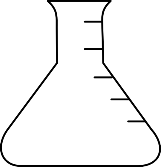 Empty beaker clipart