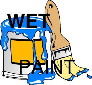 Wet paint clip art
