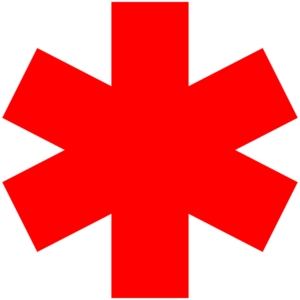 1 Red Star Of Life Clip Art - vector clip art online ...