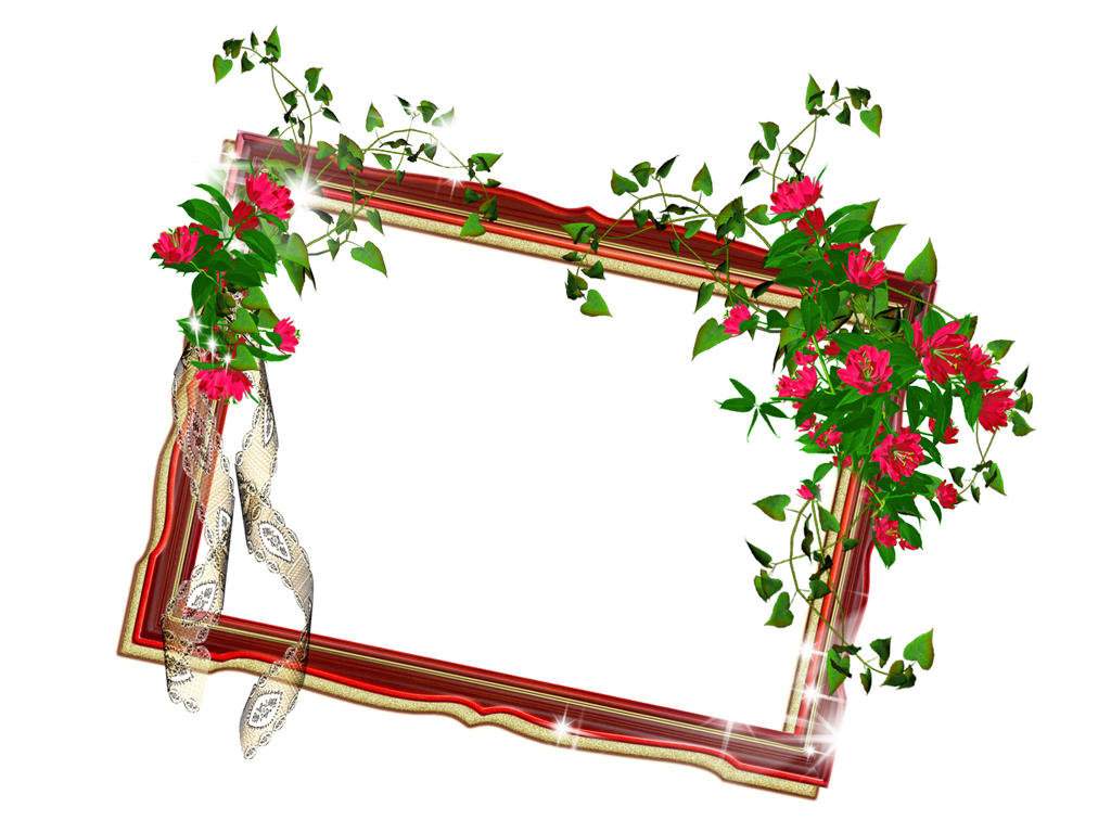 Free Floral Photo Frame Template Backgrounds For PowerPoint ...