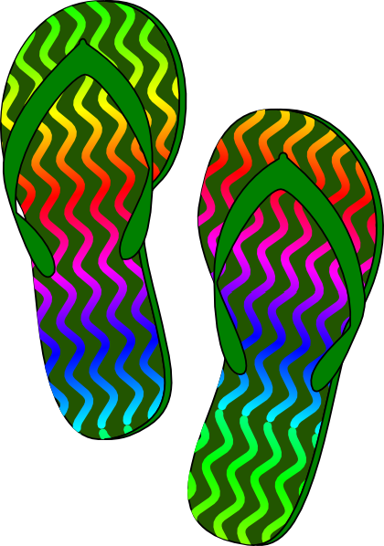 Flip Flops Clipart Black And White - Free Clipart ...