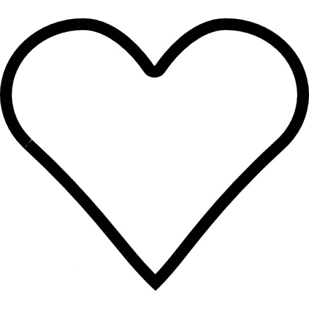 Heart shape outline Icons | Free Download