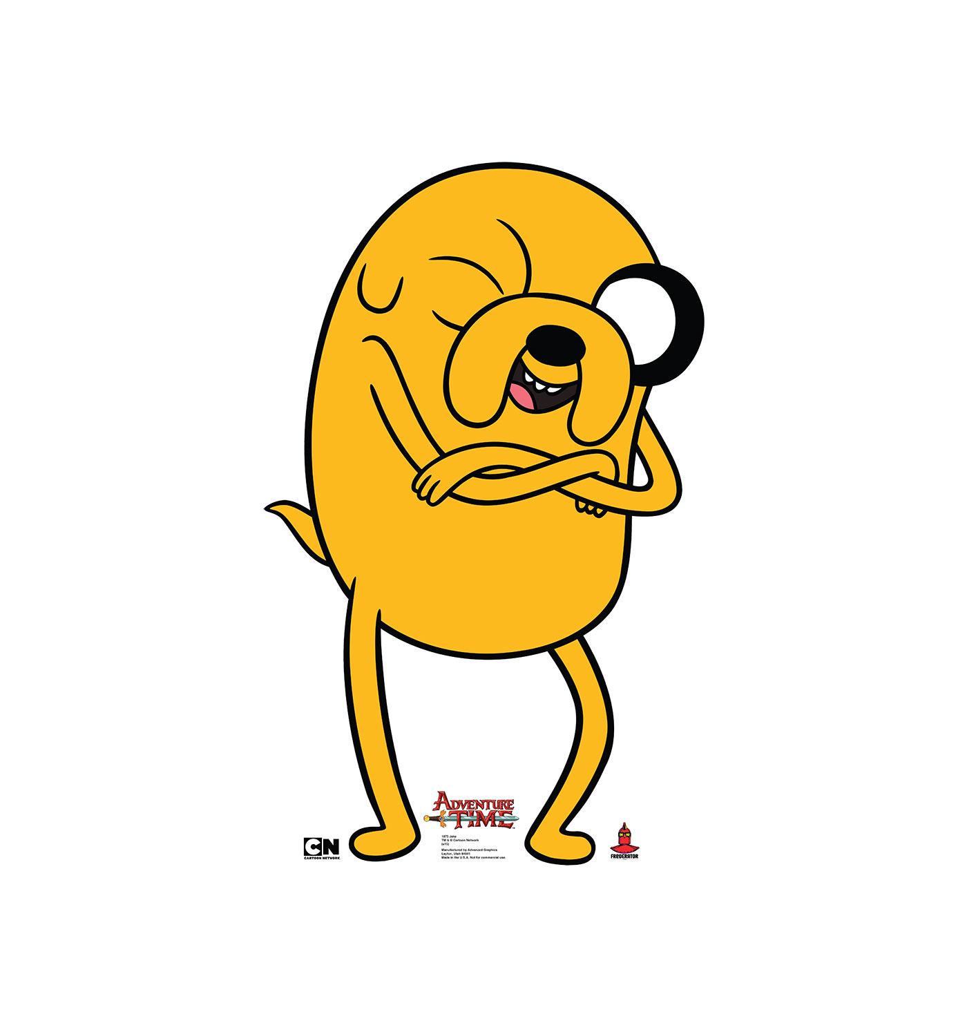 Lifesize Cardboard Cutout of Jake from Adventure Time