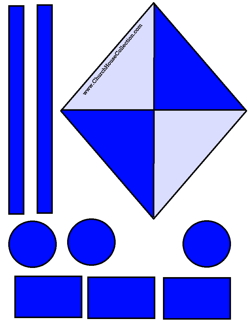 Church House Collection Blog: Kite Cutout Craft For Sunday School ...