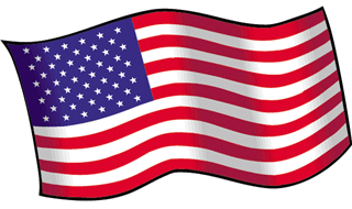 American Flag Waving Clipart