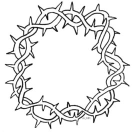 Coloring Pages Jesus Crown Of Thorns Archives - Mente Beta Most ...