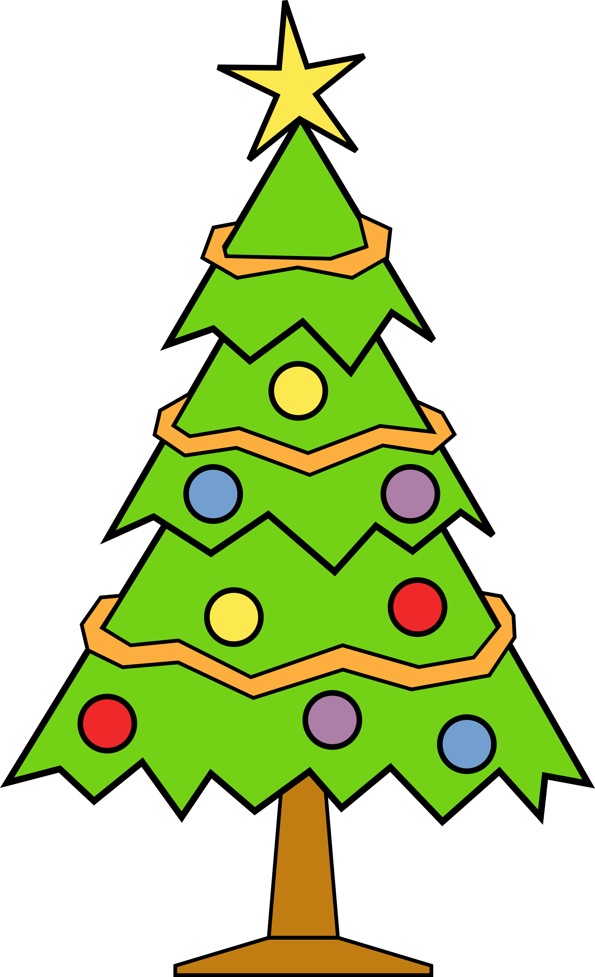 Clip Art Christmas Tree - Tumundografico