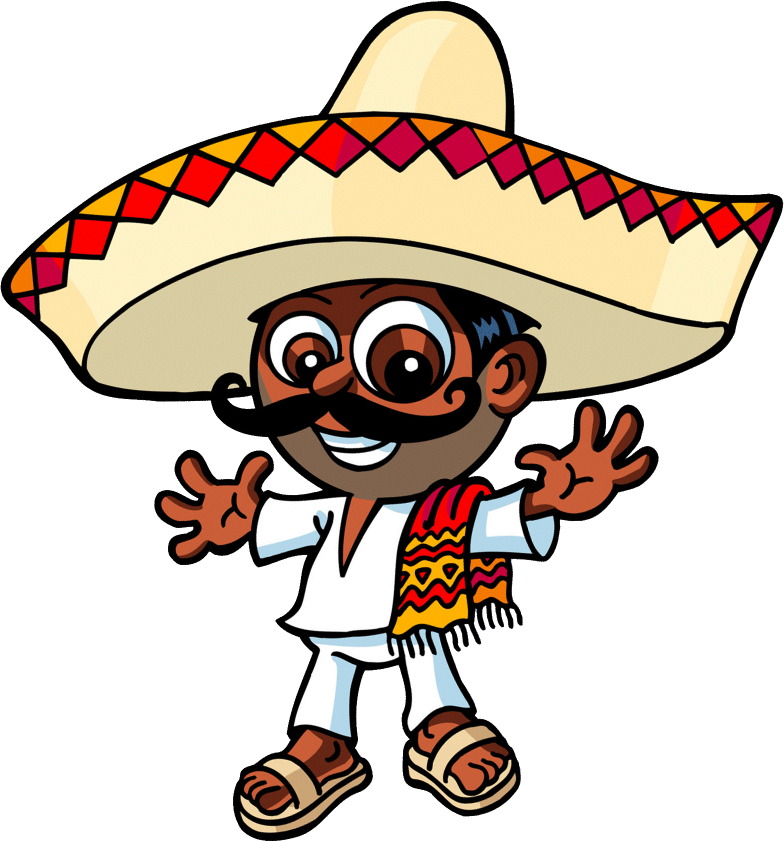Mexican Sombrero Cartoon | Free Download Clip Art | Free Clip Art ...