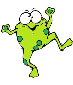 Silly frog clipart