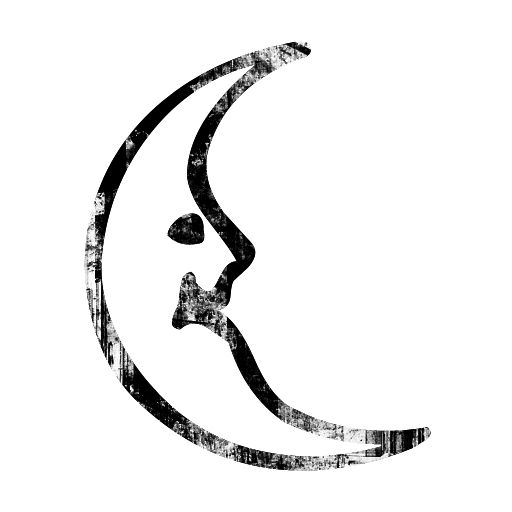 Man In The Moon Outline Frame Icon #049544 Â» Icons Etc