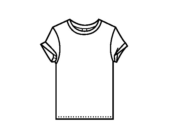 Modern t-shirt coloring page - Coloringcrew.com