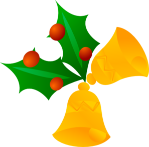 Christmas Bells (rotated) clip art - vector clip art online ...