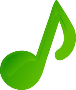 Green Music Note Clip Art - vector clip art online ...