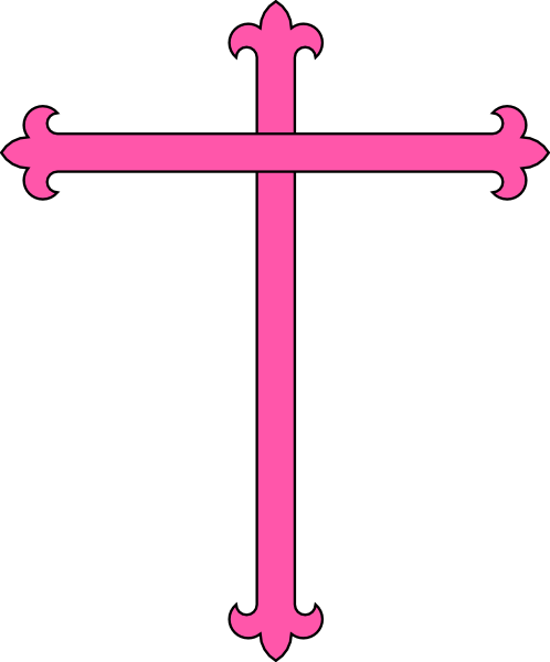 Pink Cross Clip Art - vector clip art online, royalty ...