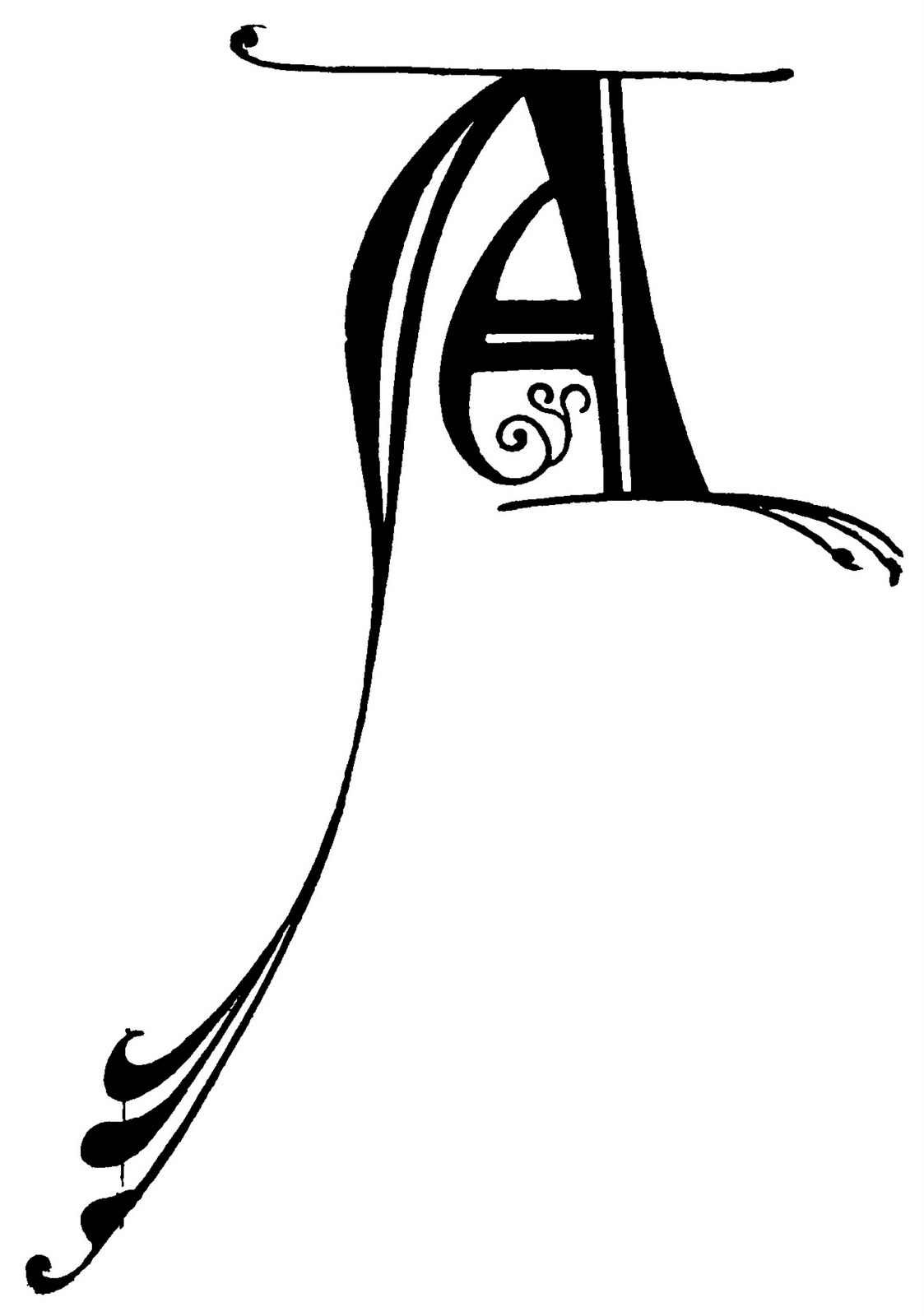 VintageFeedsacks: Free Vintage Clip Art - Decorative Letters