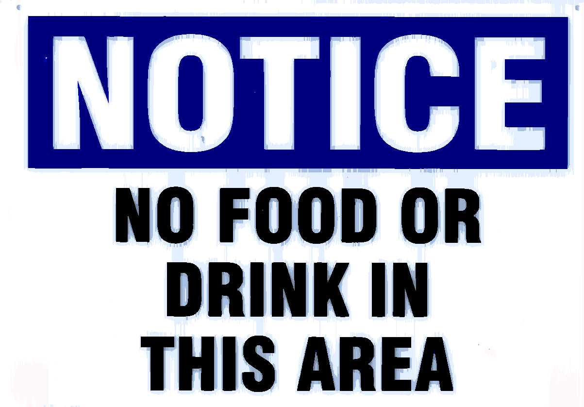 ... No Food Sign No food or drink sign ...