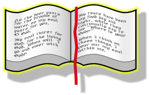 Open Bible With Drop Shadow | Bible Clip Art - Christart.