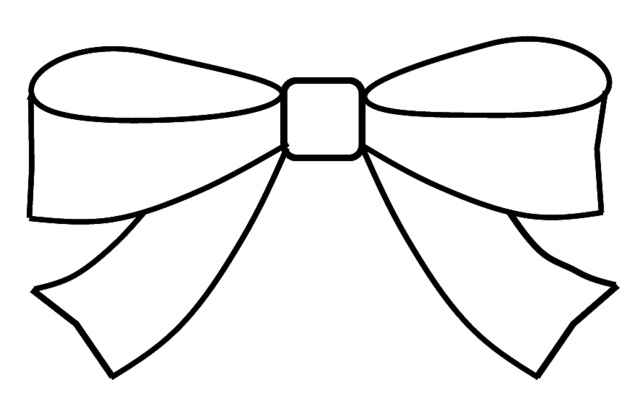Bow Outline | Free Download Clip Art | Free Clip Art | on Clipart ...