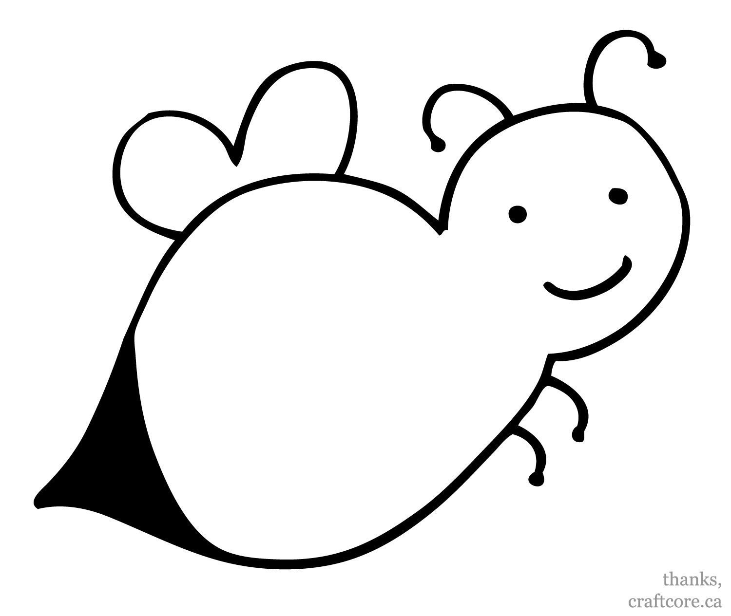 Best Photos of Bumble Bee Craft Template - Bumble Bee Clip Art ...