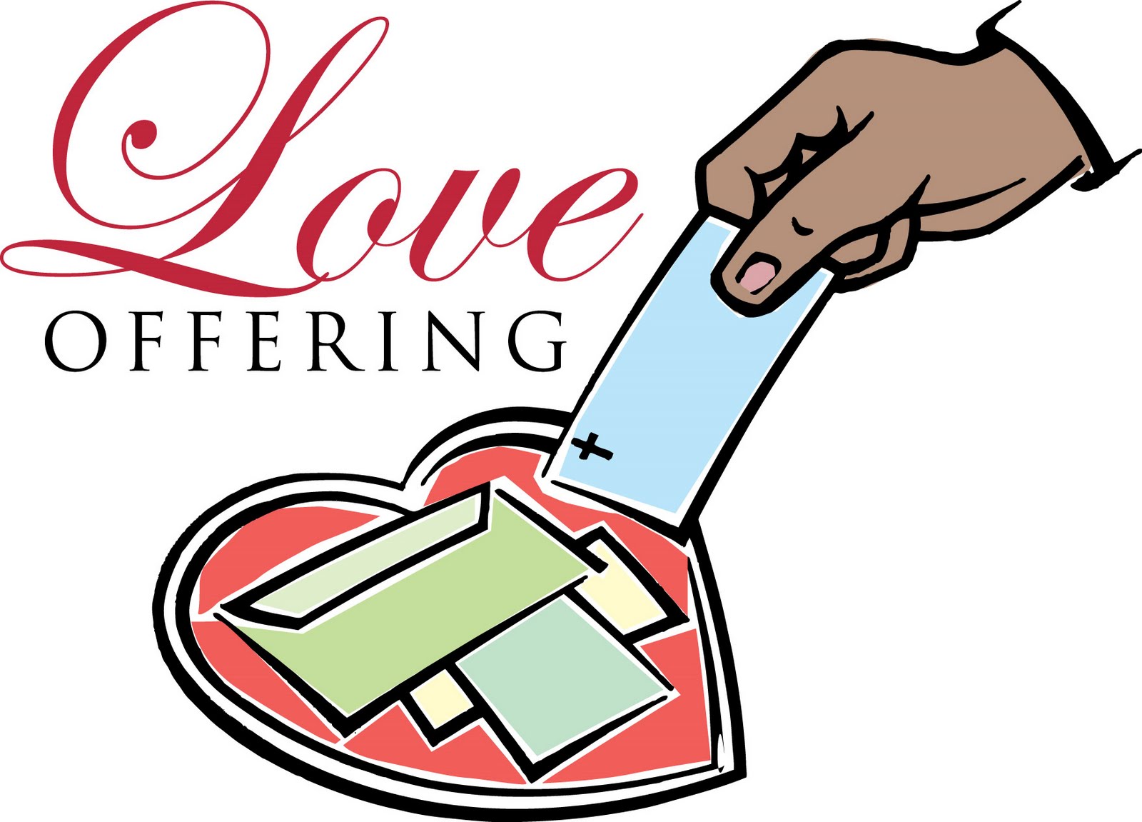 Church offering clipart