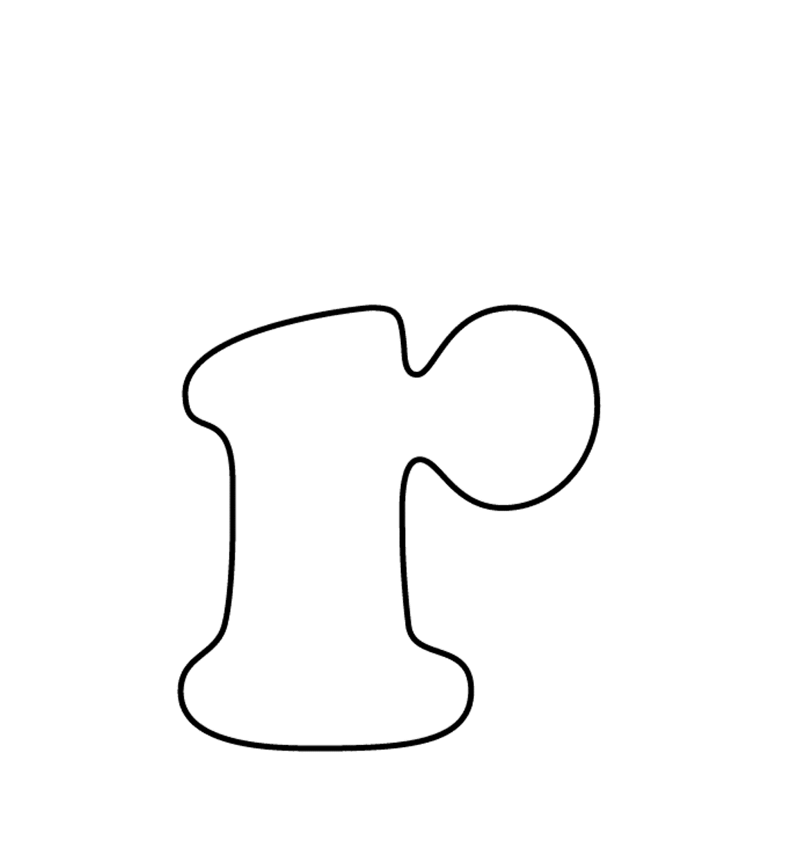 Alphabet R Coloring Pages Lowercase Bubble Letter R Coloring Pages .