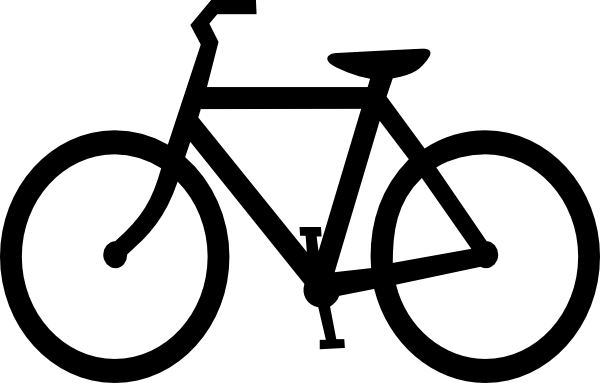 Bicycle clipart for silhouette