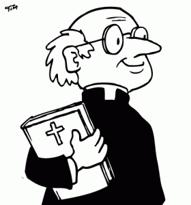 Cartoon Priest Clipart