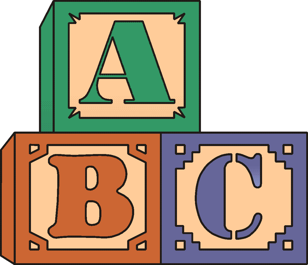 Kids Building Blocks Clipart