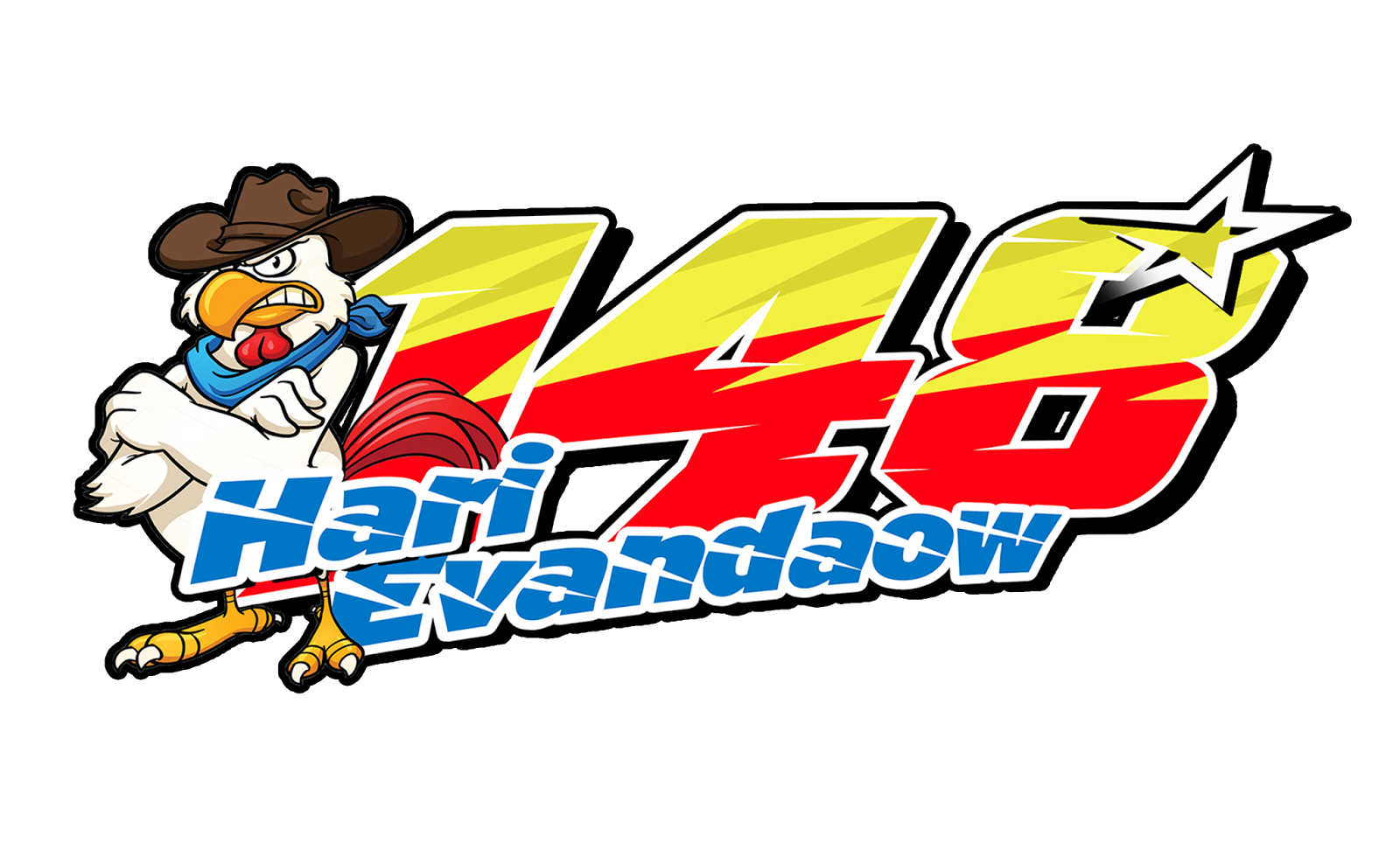 Rozikin04: Stiker Racing Keren - #148 Hari Evandaow - Chicken