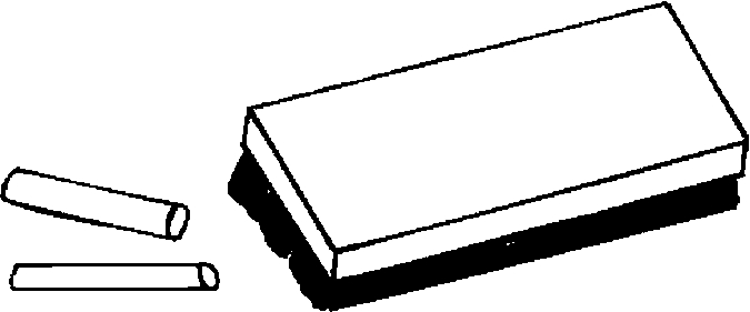 Chalkboard eraser clipart