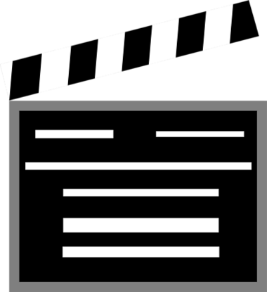 Movie Clapboard Template Clipart - Free to use Clip Art Resource