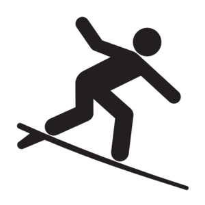 Surfer Silhouette clip art - vector clip art online, royalty free ...
