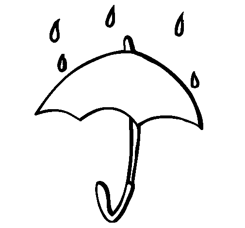 Coloring page Umbrella to color online - Coloringcrew.