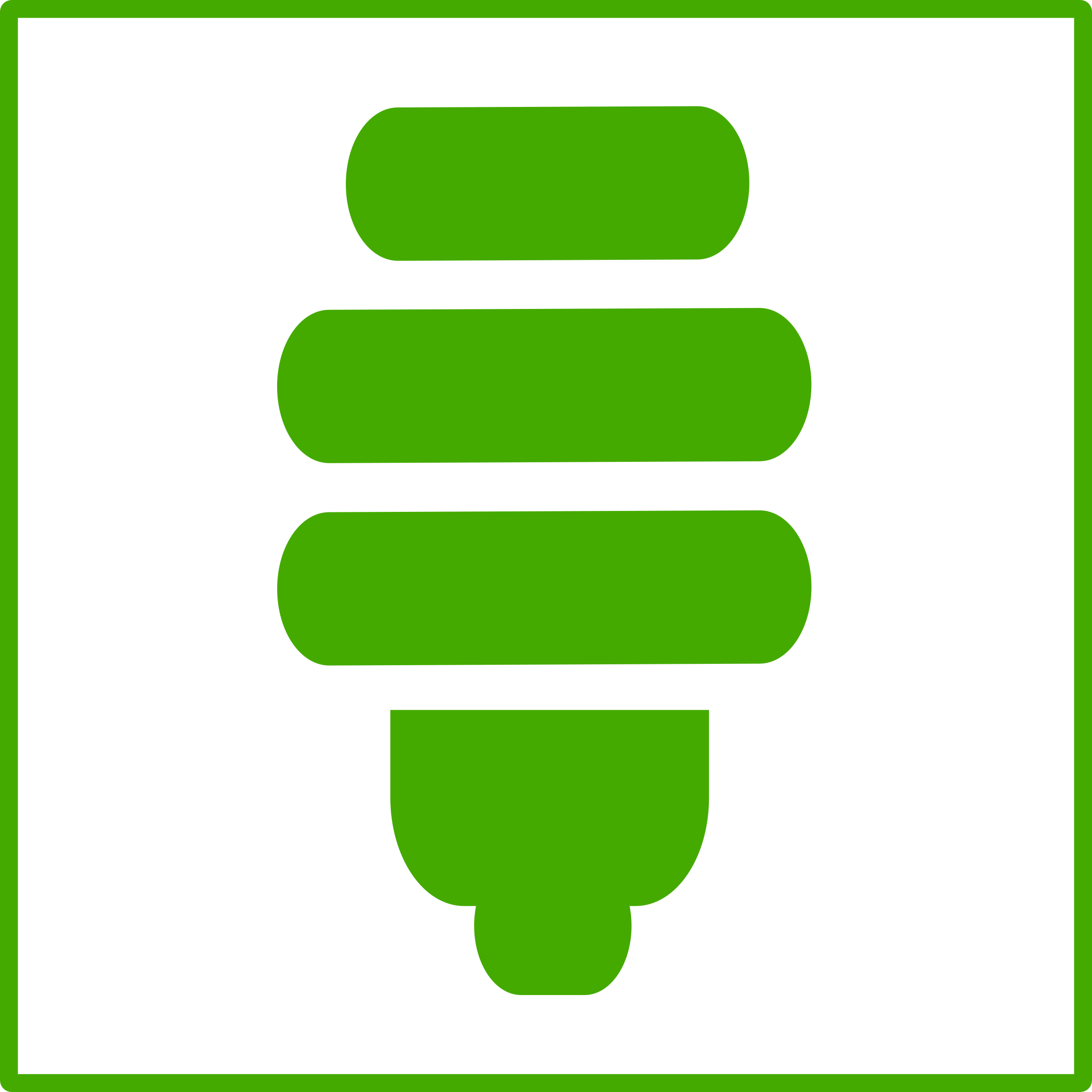 Clipart - eco green light bulb icon
